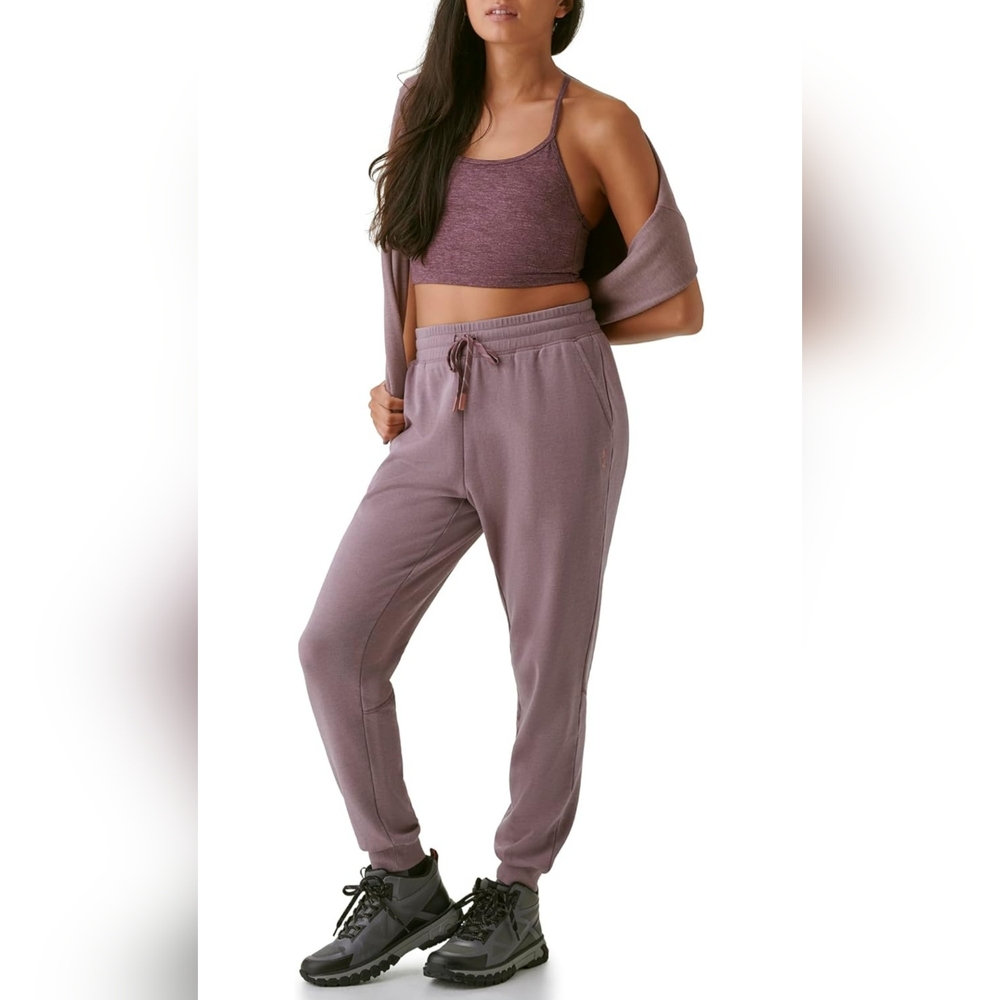 Bass Outdoor Women's Pocket Sweatpants Joggers Stretch Lavender Purple Large